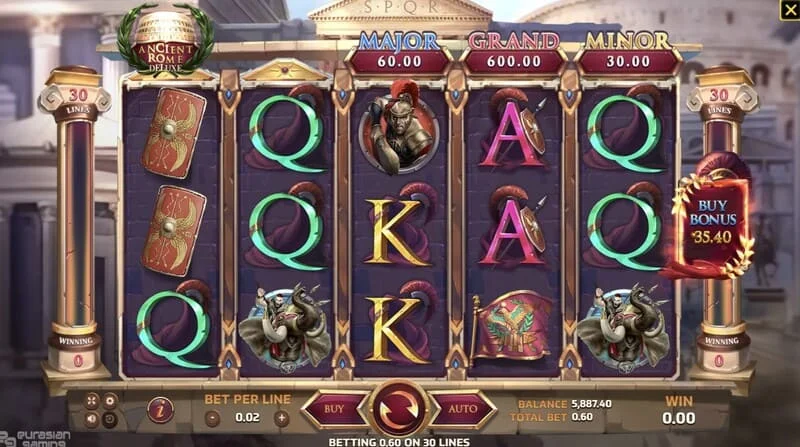 Ancient Rome Deluxe AI – spilling med en vinnende linje